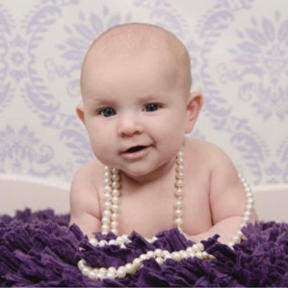 Long Strand Pearls, Faux Pearl Necklace, 60" pearl necklace, glass pearl - Picture 2 of 3